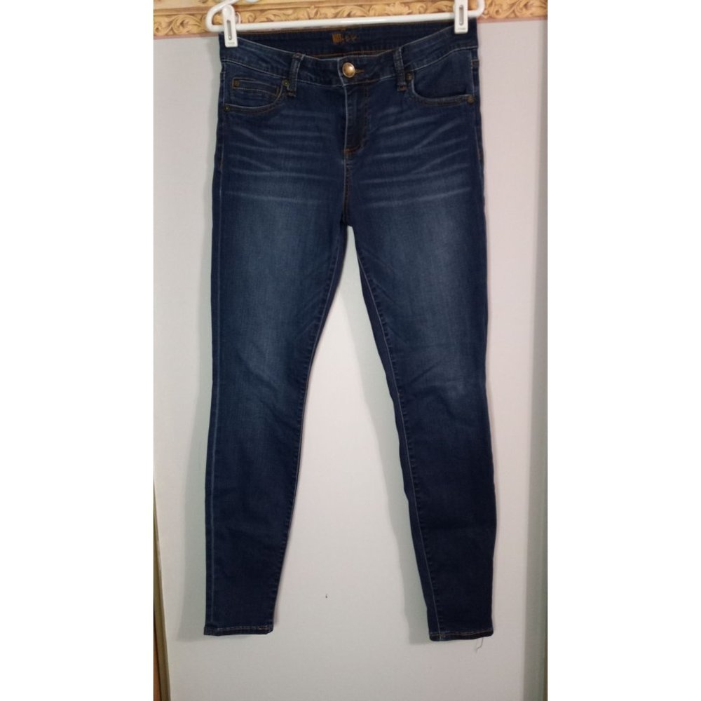 Kut From The Kloth 8 Dark Wash Mia Skinny Denim Casual Boho Classic Jeans